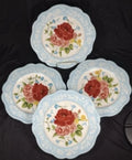 The Pioneer Woman Sweet Rose Dinner Plates Set of 4 - 10.75” Stoneware EUC