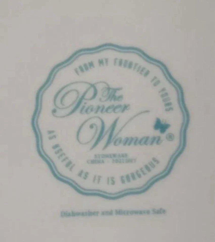 The Pioneer Woman Sweet Rose Dinner Plates Set of 4 - 10.75” Stoneware EUC